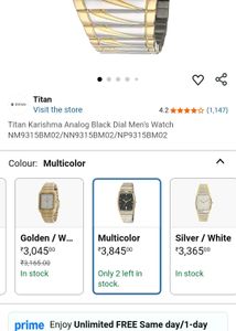 Titan Karishma Dual Tone Watch for men