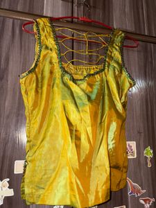 Yellow Embellished Blouse