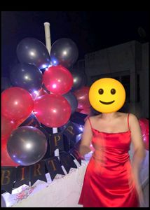Backless Red Satin Dress