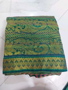 Elegant Green Silk Saree