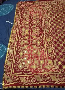 Maroon Bridal Dupatta