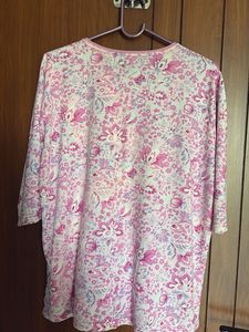 Floral Print 3/4 Sleeve Top