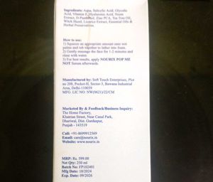 Nourix Pop Me Not Face Wash