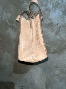 Mango Crocodile-Effect Mini Bag