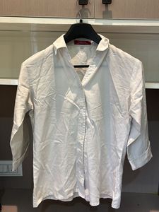 White Trend Button Down Shirt