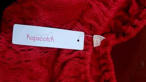 Red Lace Crop Top