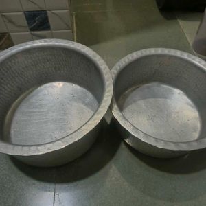 Aluminum Cooking Pots - Set of 2