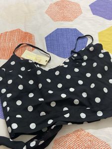Polka Dot Crop Top