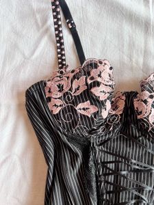 PINK BOW CORSET TOP