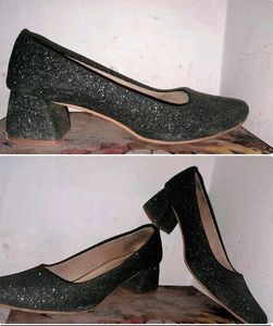 Grey Sparkle Heels
