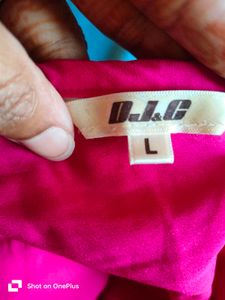 Hot Pink V-Neck Top