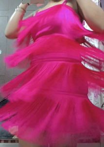 Rose Pink Frill Dress