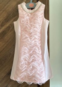 Elegant Pink Ruffle Dress