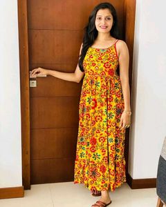 Floral Yellow Sundress
