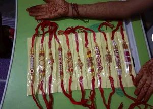 Man Woman Rakhi Pack Of 11