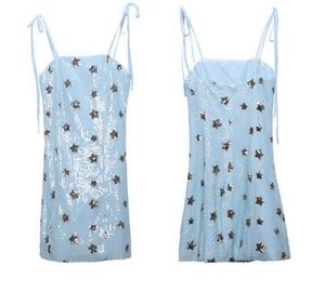 Sparkly Blue Mini Dress