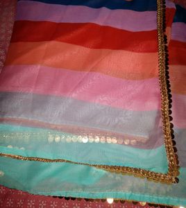 Multicolor Saree (Aliya Bhatt Famous)