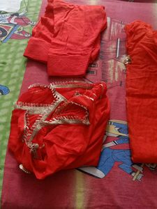 Karwachauth Special Orange Colour Gota Patti Suit