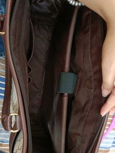 Vintage Tan &amp; Brown Tote Bag