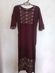 Elegant Maroon Kurta