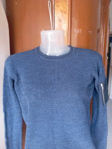 Blue Knit Sweater