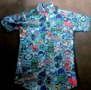 Graphic Print Short Sleeve Shirt