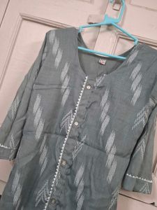Grey Printed Kurta