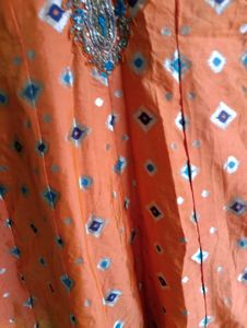 Orange Ethnic Gown 2