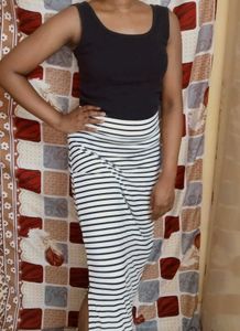 Striped Maxi Skirt