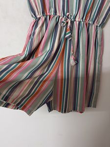 Striped Sleeveless Romper