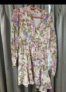 Floral Print Mini Dress