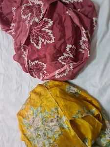 Combo : Floral Print Suits Kaftans Fabric.