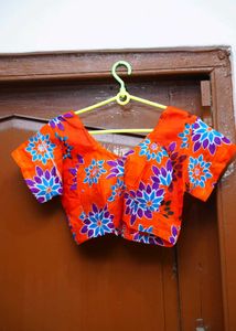 Pink Crop Top Blouse