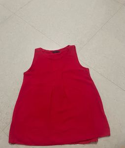 “Pink Plain Top – Casual Everyday Wear, Size (XS)’