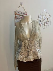 Sparkly Sheer Blouse