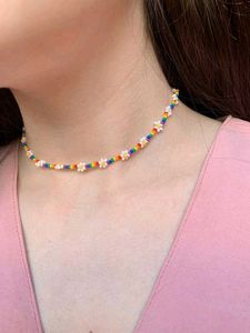 rainbow beaded necklace &amp; ring