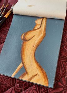 Woman Body Art Painting