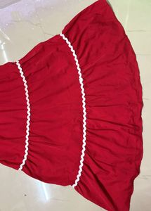 red midi beautiful gown