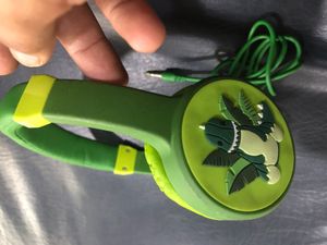 Green Dinosaur Headphones