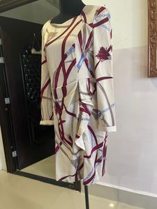 Elegant Printed Shift Dress