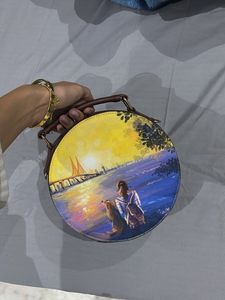 Artwork Circle Crossbody Bag