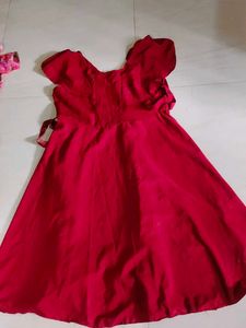 Maroon Gown For Party Wear