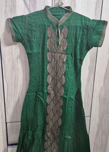 Green Embroidered Kurti