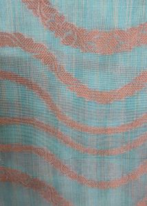 Elegant Teal Saree with Woven Design