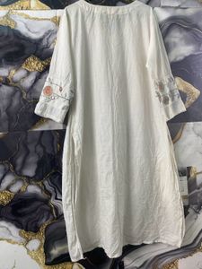 White Kurta Set For Women