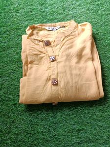 Mustard Yellow Kurti