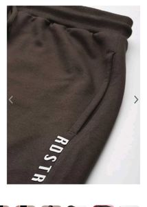 Brown Wide Leg Drawstring Pants