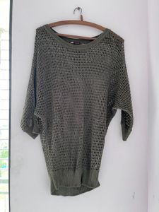 Olive Green Knit Sweater