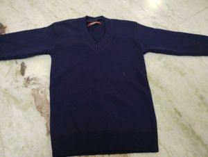Navy Blue V-Neck Sweater