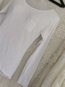 White Long Sleeve Top